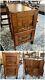 Beautiful Arts And Craft Mission Arts & Crafts Antique Solid Oak Filing Cabinet