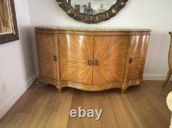 Beautiful Large Bernhardt Brand China Hutch with Granite Top