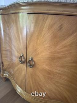 Beautiful Large Bernhardt Brand China Hutch with Granite Top