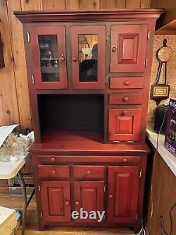 Beautiful Refurbished Cherry Hoosier Cabinet