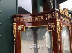 Beautiful Vitrine/ Display Cabinet/ Showcase In French Louis XVI