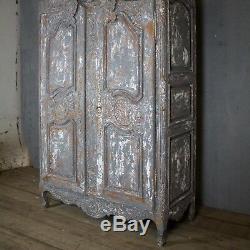 Beautiful, rare Antique French Armoire, Vintage, Painted