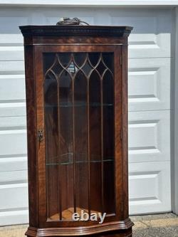 Bevan Funnell English Mahogany Corner Cabinet