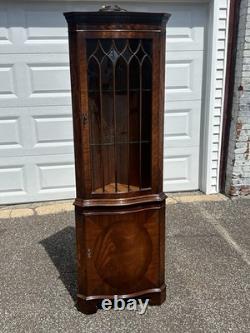 Bevan Funnell English Mahogany Corner Cabinet