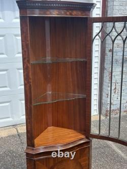 Bevan Funnell English Mahogany Corner Cabinet