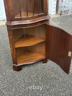 Bevan Funnell English Mahogany Corner Cabinet