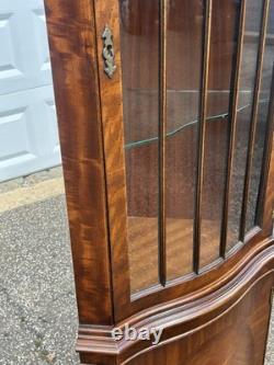 Bevan Funnell English Mahogany Corner Cabinet