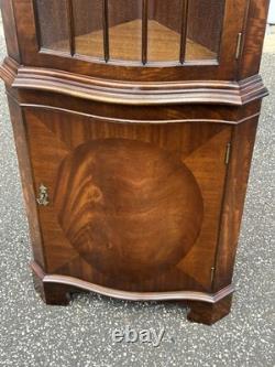 Bevan Funnell English Mahogany Corner Cabinet