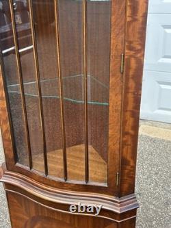 Bevan Funnell English Mahogany Corner Cabinet