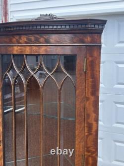 Bevan Funnell English Mahogany Corner Cabinet