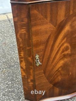Bevan Funnell English Mahogany Corner Cabinet