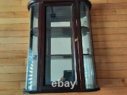 Bombay Wood Mirrored Shelved Curio wall Hanging Cabinet