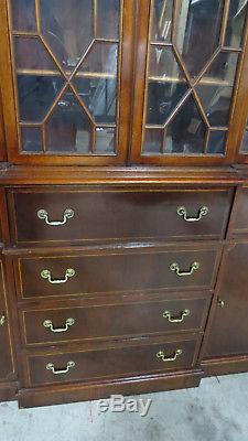 Breakfront China Cabinet Breakfront Mahogany Chippendale