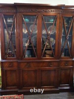 Breakfront china cabinet magnificent piece of furniture