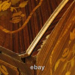 Bureau french furniture wood inlaid secretaire desk commode bronze 900