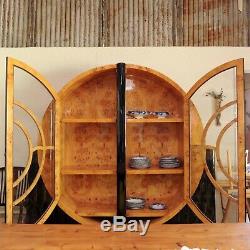 Burled Elmwood Art Deco Cabinet