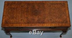 Burr Walnut MID Century Modern Dynatron Hambledon Record Player Cabinet Speakers