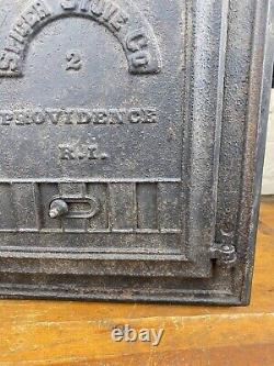 C. 1885 Stove Door with Cabinet Spicer Stove Co. Providence, RI Spice Cupboard