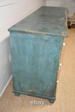 C. 1900 Painted 18 Drawer American Apothecary Cabinet