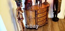 Cabinet Antique 44'' hand-painted Cabinet Console Sideboard Buffett Hut