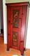 Cabinet Folk Art Painted Americana Primitive Birds Art Signed Dated 1984 Euc