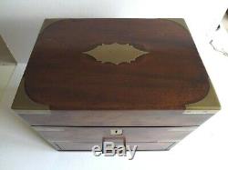 Campaign Style Medical Apothecary Box With Contents Fine Victorian