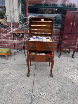 Caswell-Runyon Perfect Sewing Cabinet Flame Mahogany Circa 1930
