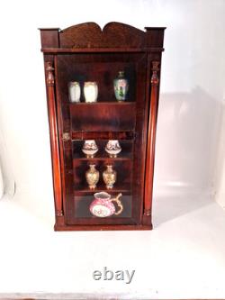 Charming Antique Wall Cabinet Made From A 1850s Clock Case, 30x16