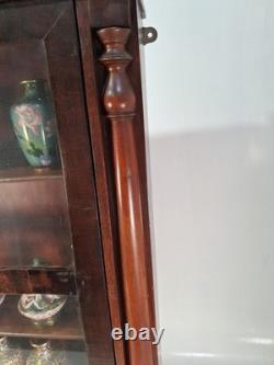 Charming Antique Wall Cabinet Made From A 1850s Clock Case, 30x16