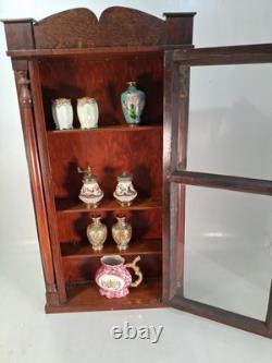 Charming Antique Wall Cabinet Made From A 1850s Clock Case, 30x16