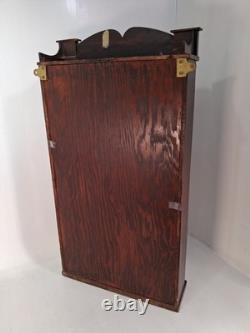 Charming Antique Wall Cabinet Made From A 1850s Clock Case, 30x16