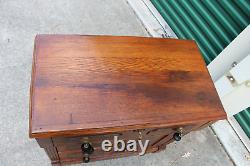 Charming Victorian Chestnut Washstand with Burl Accents Ca. 1870