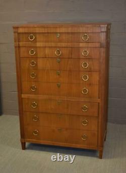 Cherry 8 Drawer Tall Chest by Baker Furniture
