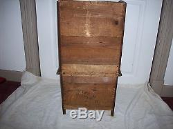 Child's Oak Hoosie Cabinet Salesmans Sample Tea Set
