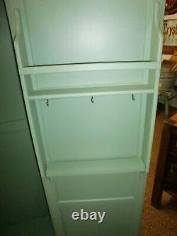 Chimney Country Kitchen Pantry Cupboard 1 Door Green and Clean
