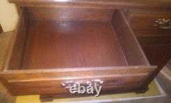 China Cabinet & Hutch, Dark Pine, withDrawers, Early American Style, Hand Finished