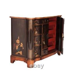 Chinoiserie Decorated Credenza Cabinet 20th C