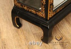 Chinoserie Decorated Pagoda Display Cabinet