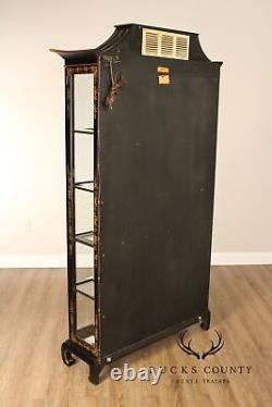 Chinoserie Decorated Pagoda Display Cabinet