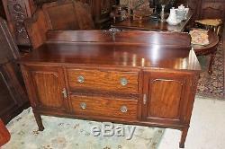 Chippendale Mahogany Wood Antique Sideboard Cabinet Small Buffet Bar Furniture