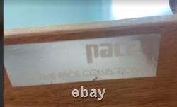 Chocolate Lacquer Tubular Steel Pace collection Leon Rosen Desk Drawers