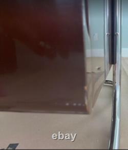 Chocolate Lacquer Tubular Steel Pace collection Leon Rosen Desk Drawers