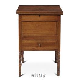 Circa 1830 Southern Inlaid Walnut Classical Sugar Spice Chest