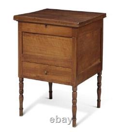 Circa 1830 Southern Inlaid Walnut Classical Sugar Spice Chest