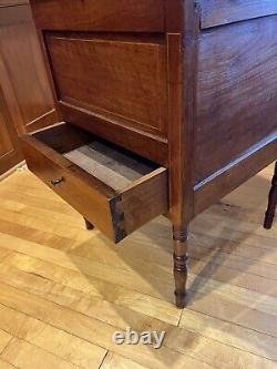 Circa 1830 Southern Inlaid Walnut Classical Sugar Spice Chest