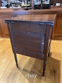 Circa 1830 Southern Inlaid Walnut Classical Sugar Spice Chest