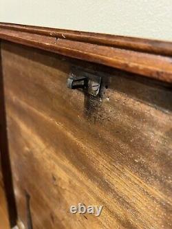 Circa 1830 Southern Inlaid Walnut Classical Sugar Spice Chest