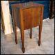 Circa 1900 English Victorian Maple Wood Single Door Smoking Stand Cabinet