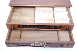 Clark's O. N. T. Spool Cotton Antique Sewing Thread Cabinet General Store Display