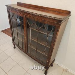 Classic Chippendale Revival China Cabinet / Bookcase